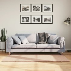 vidaXL Covor HUARTE, fir scurt, moale și lavabil, roz pudră, 80x150 cm 375147