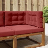vidaXL Perna pentru canapea de exterior 3 pcs bordo Poliester 900889