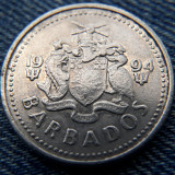 2n - 25 Cents 1994 Barbados, America de Nord