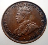 F.464 AUSTRALIA GEORGE V 1 ONE PENNY 1928, Australia si Oceania, Bronz