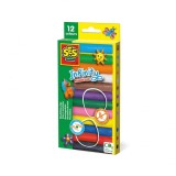 Set 12 batoane plastilina fara gluten colorata pentru copii (12x180 gr.)