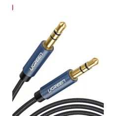 Cablu audio UGREEN mini jack 3.5mm AUX, 1m, Negru/Albastru