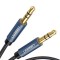 Cablu audio UGREEN mini jack 3.5mm AUX, 1m, Negru/Albastru