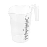 Cana gradata Kerbl 0.5 litri polipropilena transparenta cu cioc rezistenta chimic dozare lichide agricole tehnice