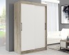 Dulap UC MP1, 150x60x200 cm, Stejar K002 Alb