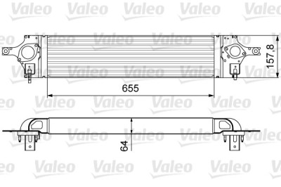 VALEO 818358 Intercooler, compresor foto