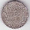 Somalia Administratia Italiana 50 Centesimi Centime Roma 1950, Africa, Argint