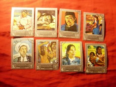 Serie mica Yemen 1968 Pictura P. Gauguin - 8 val. stamp.