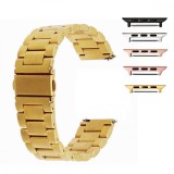Curea din metal, compatibila Apple Watch 9|8|7|6|5|4|3|2|1 Series, 41mm|40mm|38mm, Auriu
