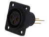 Conector XLR Mamă Aurit 3 Pini CLIFF THT Etansat 5A
