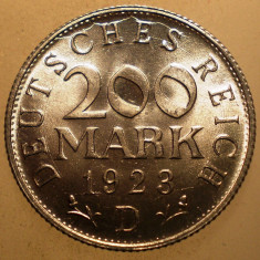 7.739 GERMANIA WEIMAR 200 MARK 1923 D AUNC EROARE