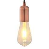 Suporturi de lampă 2 buc Roșu Bronz E27