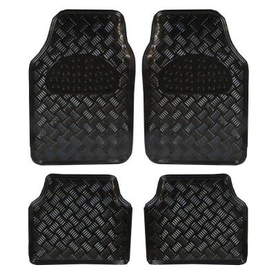 Covorase Auto Universale, model Diamond, culoare Crom Negru AVX-T2034 foto