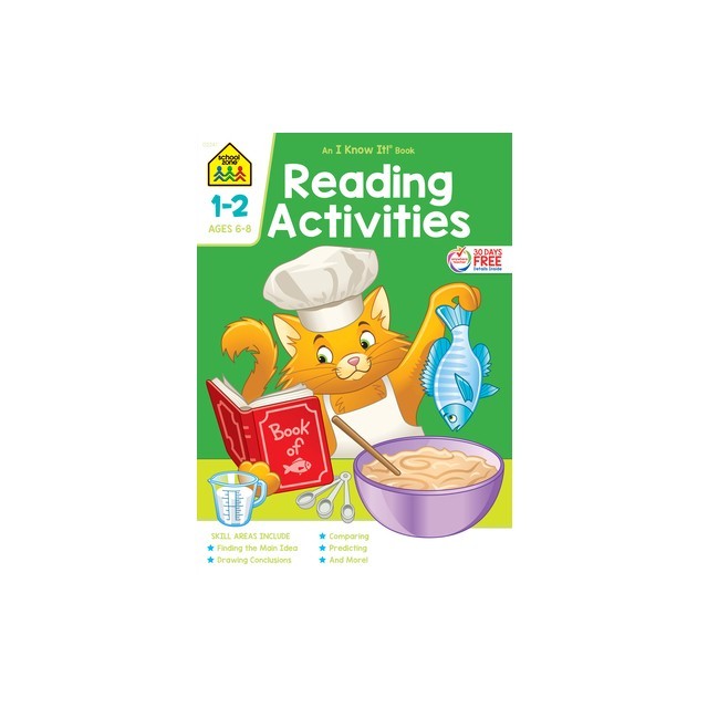 School Zone Reading Activities Grades 1-2 Workbook