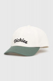 Dickies șapcă de baseball din bumbac KEYSVILLE CAP culoarea bej, cu imprimeu, DK0A4YPA