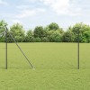 &Icirc;ngrădire hexagonală vidaXL gri 1.5x10 m din oțel, St&acirc;lpi pentru &icirc;ngrădire vidaXL cu v&acirc;rf 7 buc &Oslash;32 mm 170 cm din oțel galvanizat