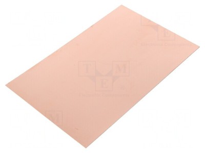 Placă Laminată FR4 Epoxidică 0,6mm 160x100mm Două Fețe foto