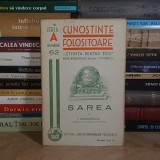 ION SIMIONESCU - SAREA ( CUNOSTINTE FOLOSITOARE ) , 1937 #
