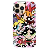 Husa compatibila cu Apple iPhone 15 Pro Max model The Powerpuff Girls, Silicon, TPU, Viceversa, Transparent, Carcasa