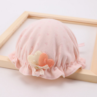 Boneta roz - Inimioare (Marimi palarii - sepci: 9-12 luni) foto