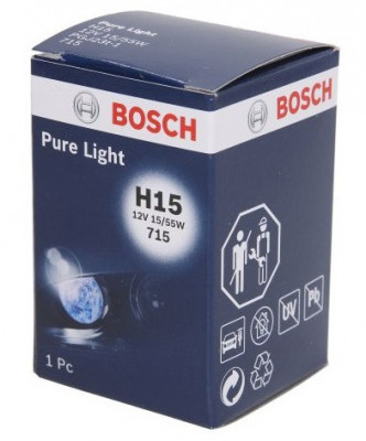 Bec Bosch H15 12V 55/15W PGJ23T-1 Pure Light 1 987 302 088 foto