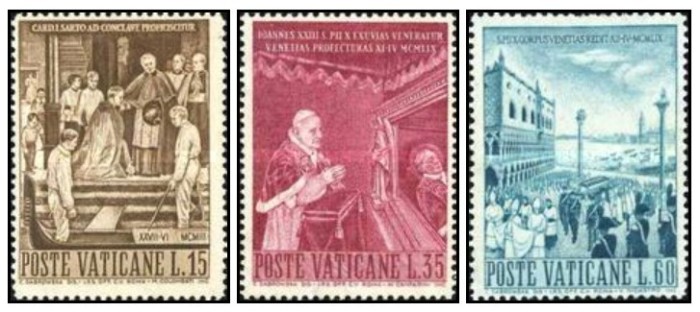 Vatican 1960 - Pope Pius XI, serie neuzata