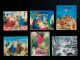 ✅1970 Yemen ,&quot;Craciun 1970&quot;,timbre 3D 5x4 cm , serie completa ,MNH