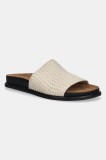 Vagabond Shoemakers slapi de piele EFFIE femei, culoarea bej, 5922-125-37