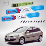 Cumpara ieftin Ștergătoare Renault Clio III Grandtour Break 2007-2015 | Set Față și Spate Flat Premium &ndash; TeamCar&reg;