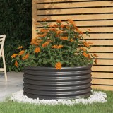 VidaXL Jardinieră antracit 80x80x36 cm oțel vopsit electrostatic