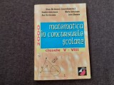 MATEMATICA IN CONCURSURILE SCOLARE CLASELE V-VIII 2000 DAN BRANZEI