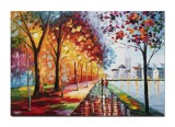 Cumpara ieftin Tablou 3D pictat manual, Armonie in doi, 100x70cm ulei pe panza in cutit, Magnific