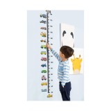 Sticker Perete Autocolant cu Centimetru pentru Copii cu Masinute - 91669B