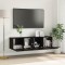 vidaXL Cabinet TV 2 pcs Negru 60 x 30 x 30 cm Lemn compozit