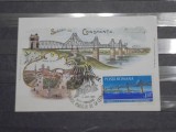 ROMANIA - ANIVERSARA, CENTENARUL PODULUI DE LA CERNAVODA 1995 - NECIRCULATA -