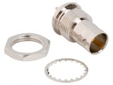 Soclu BNC Mamă 75&Omega; THT PTFE
