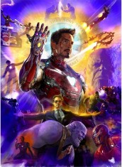 Set de creatie cu diamante Huany, rasina/plastic, multicolor, 30 x 40 cm