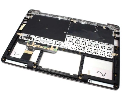 Tastatura Asus Neagra 90NB0AA5-R31UI1 cu Palmrest Argintiu, ZenBook UX305CA cu Palmrest Argintiu foto