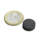 Magnet ferita disc &Oslash;15&amp;#215;5 mm, putere 550 g, Y35