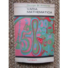 George Șt. Andonie - Varia mathematica