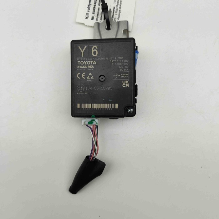 Modul de control presiune anvelope TOYOTA C-HR _X2_, _H2_ 2023 OEM: 897B0-F4180 30943821