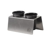 Suport Pahare Tatuaje Otel Inoxidabil Duo Cup Inked Army - Organizator Statie de Lucru, Accesorii Tatuaj
