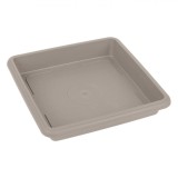 Farfurie Ghiveci, Mocca, Plastic, 22.5x22.5x4.5 cm, Oem