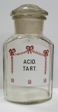 Flacon din sticla pentru farmacie, ACID. TART.