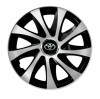 Set 4 capace roti Drift exrta Gri-Negru R16 pentru gama auto Toyota, Autohelix MSA