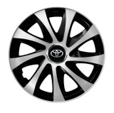 Cumpara ieftin Set 4 capace roti Drift exrta Gri-Negru R15 pentru gama auto Toyota