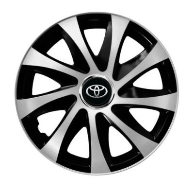 Set 4 capace roti Drift exrta Gri-Negru R16 pentru gama auto Toyota foto