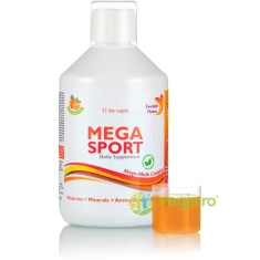 Mega Sport &ndash; Complex Lichid cu 147 Ingrediente Active: Aminoacizi 1500mg, Vitamine, Minerale si Verdeturi 500ml