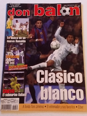 Revista fotbal - &amp;quot;DON BALON&amp;quot; (05.11.-11.11.2001) foto