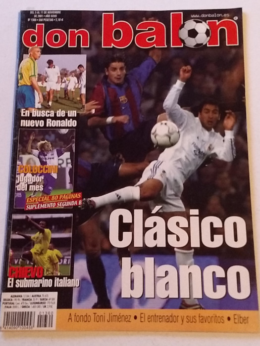 Revista fotbal - &quot;DON BALON&quot; (05.11.-11.11.2001)